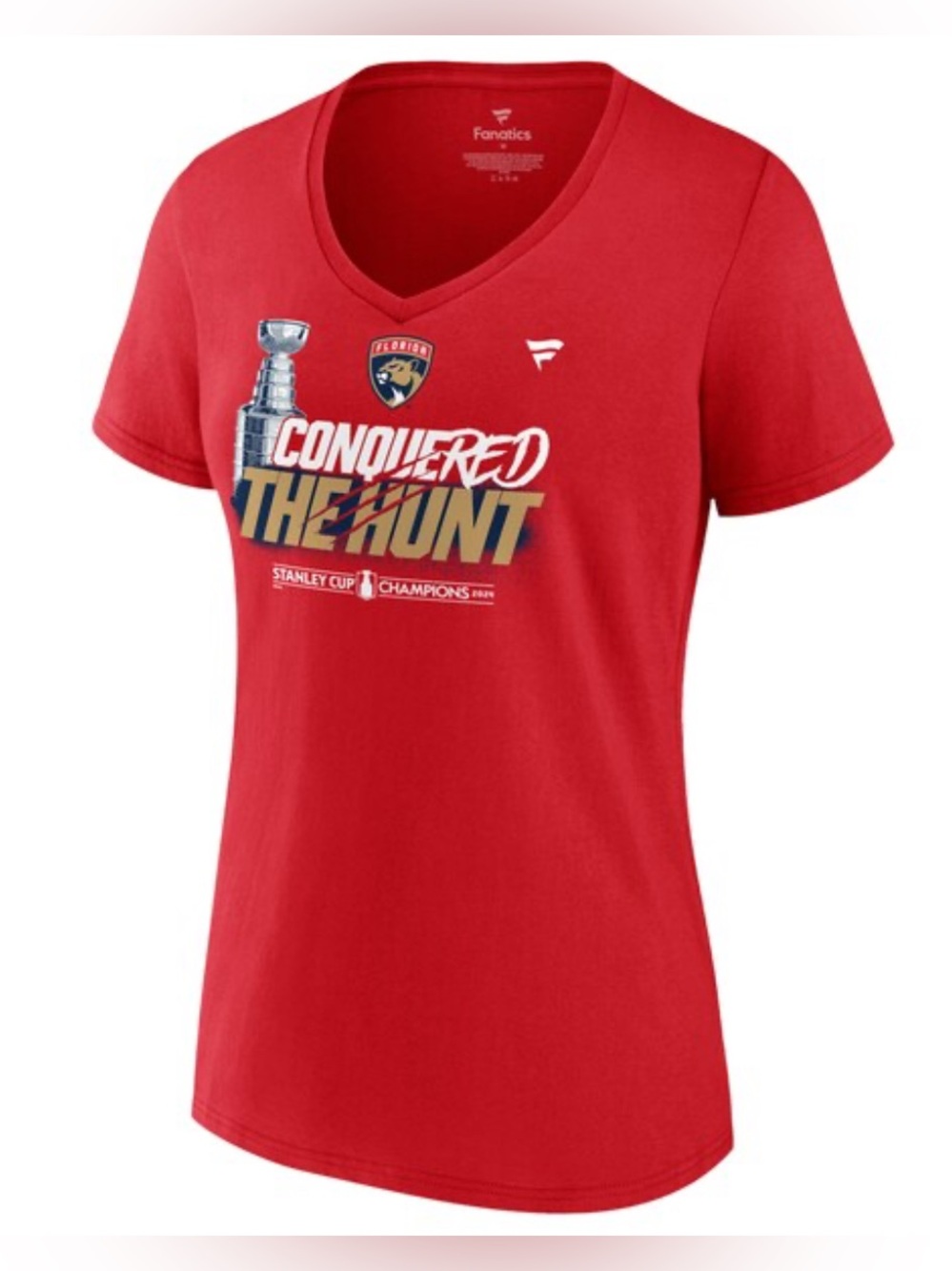 Women Fanatics  Red Florida Panthers 2024 Stanley Cup champions celebration 2XL